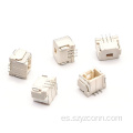 Conector de clavija de grado automotriz con oblea de paso de 1,5 mm